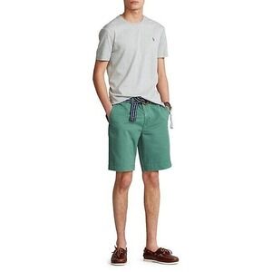 Polo‎ Ralph Lauren Cotton Embroidered Logo Tee Custom Slim Heather Grey Size XL